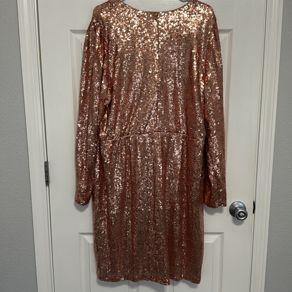 Lane Bryant baby pink sequin dress - Picture 4 of 4